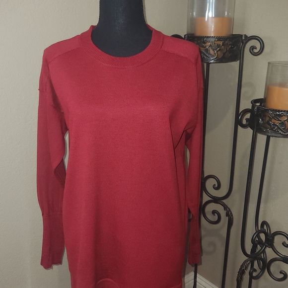 J. Crew Sweaters - J. Crew Women's Rich Red Crew Neck‎ Sweater